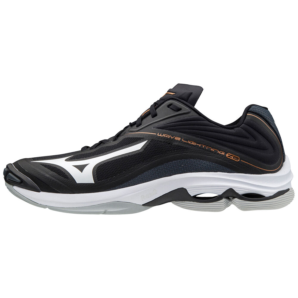 Mizuno Men's Wave Lightning Z6 Volleyball Shoes Black/White (V1GA200050-CXL)